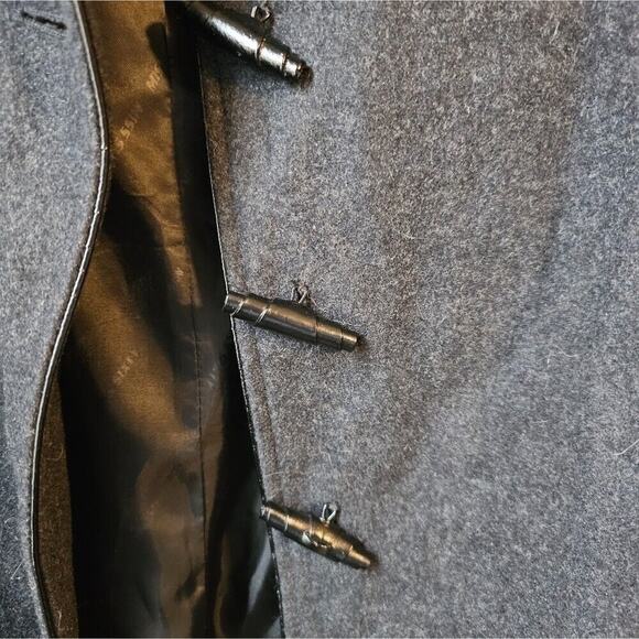 Rare Miss Sixty Wool Coat Women's S Military Grunge Toggle Button Belt Detail - Picture 9 of 14